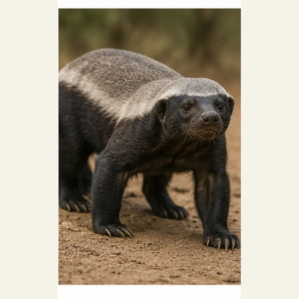Illustration of honey badgers have such loose skin for the question "Why do honey badgers have such loose skin?"