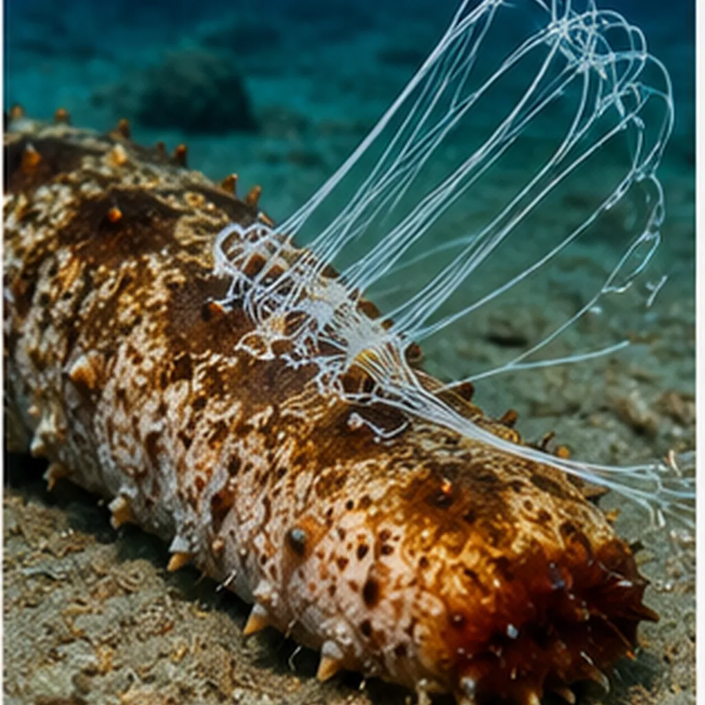 Illustration of sea cucumbers protect themselves for the question "How do sea cucumbers protect themselves?"