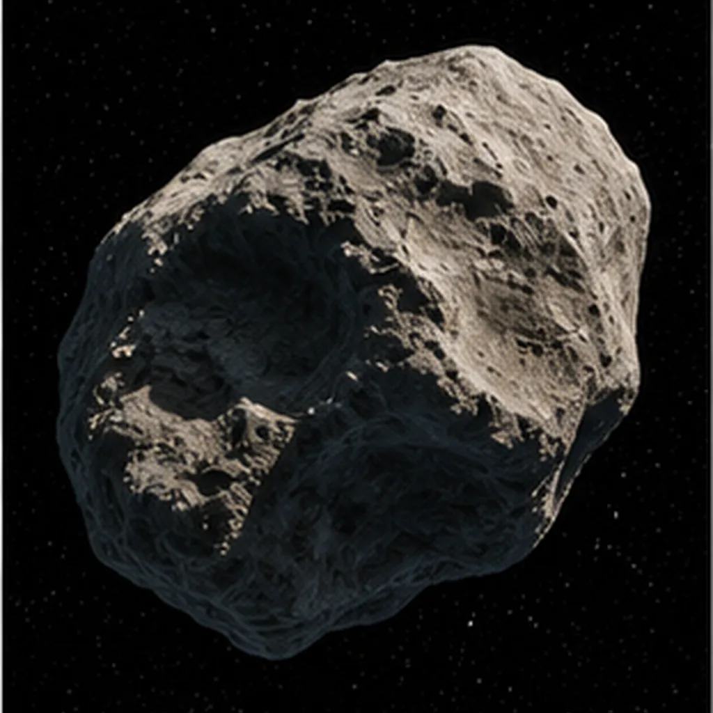 Illustration of asteroids have strange lumpy shapes for the question "Why do asteroids have strange lumpy shapes?"