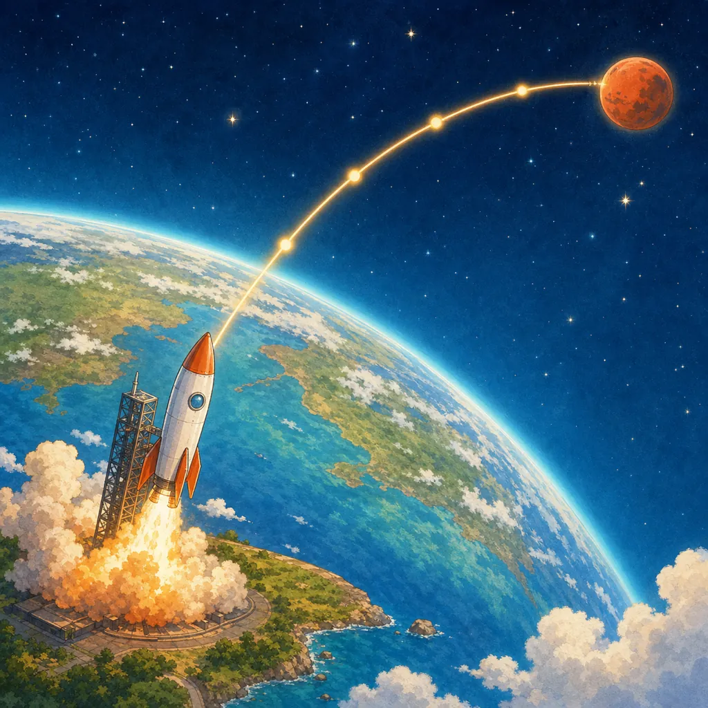 Illustration of launch windows matter for the question "Why do launch windows matter?"