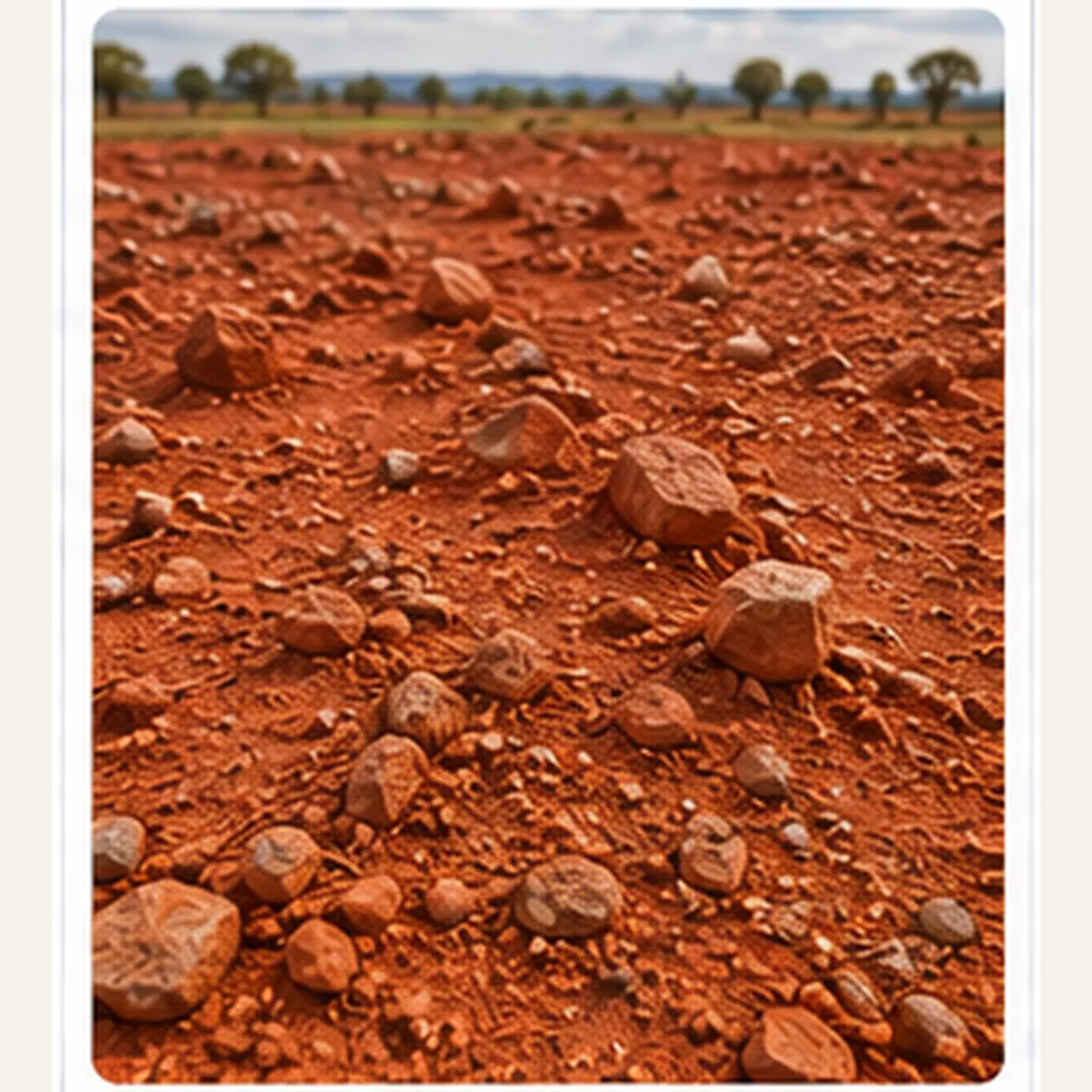 Illustration of some soils turn red for the question "Why do some soils turn red?"