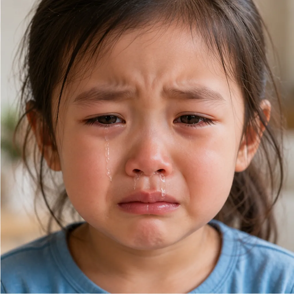 Illustration of your nose run when you cry for the question "Why does your nose run when you cry?"
