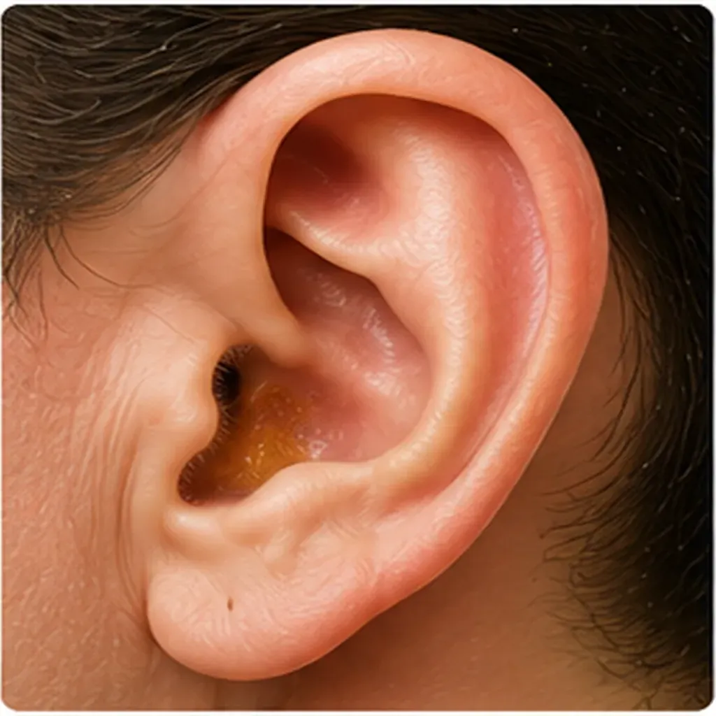 Illustration of ears make wax for the question "Why do ears make wax?"