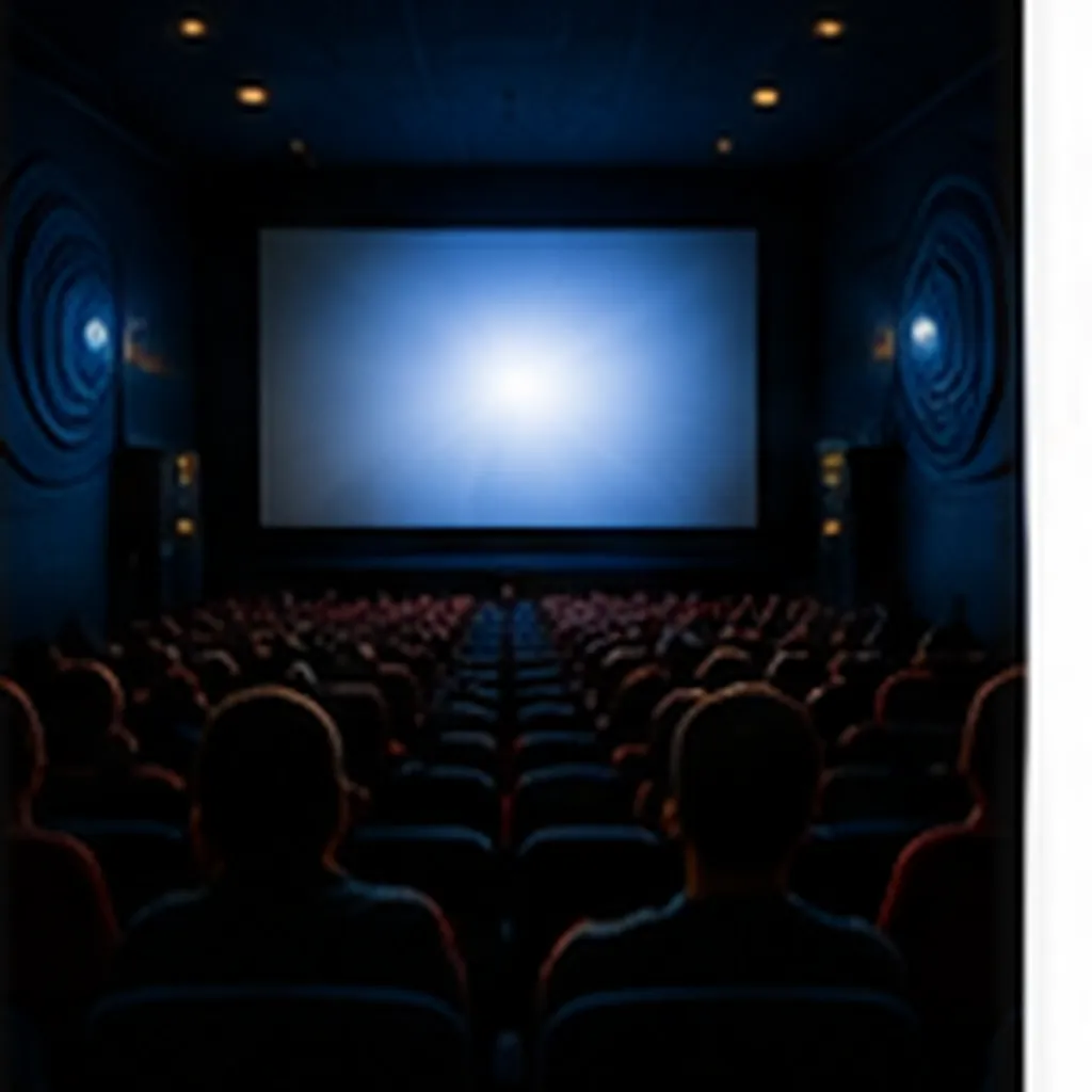 Illustration of cinemas make sound come from around you for the question "How do cinemas make sound come from around you?"