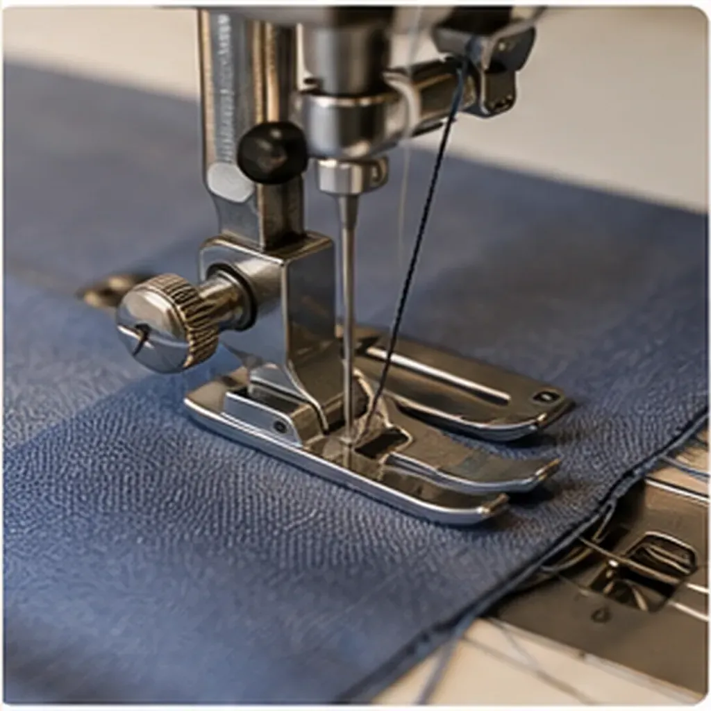 Illustration of a sewing machine stitch so fast for the question "How does a sewing machine stitch so fast?"