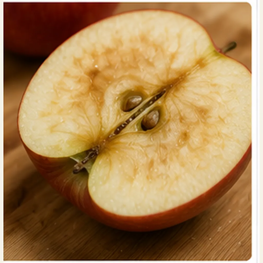 Illustration of apples turn brown after slicing for the question "Why do apples turn brown after slicing?"