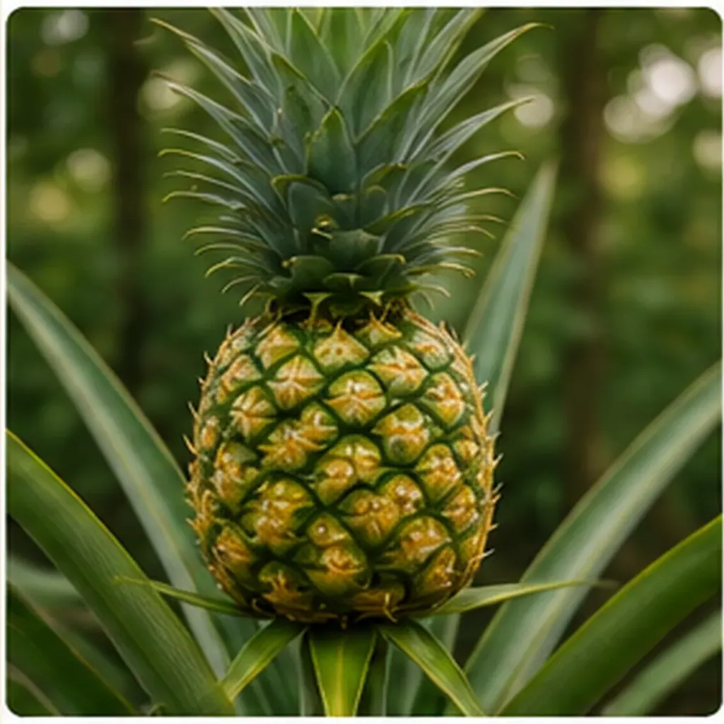 Illustration of pineapples grow from many flowers for the question "How do pineapples grow from many flowers?"