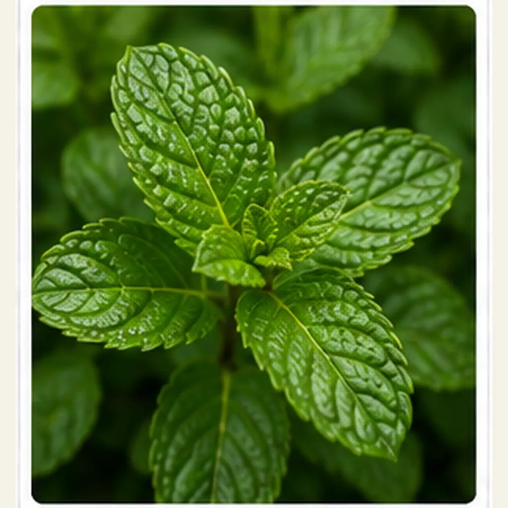 Illustration of mint leaves feel cool for the question "Why do mint leaves feel cool?"