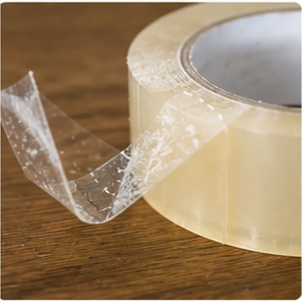 Illustration of tape lose its stickiness for the question "Why does tape lose its stickiness?"