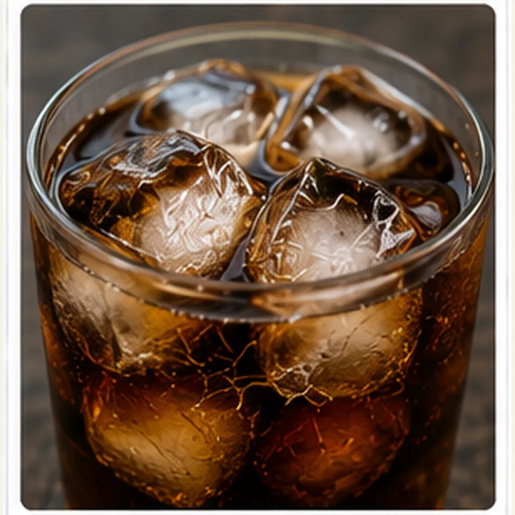 Illustration of ice cubes crack in warm drinks for the question "Why do ice cubes crack in warm drinks?"