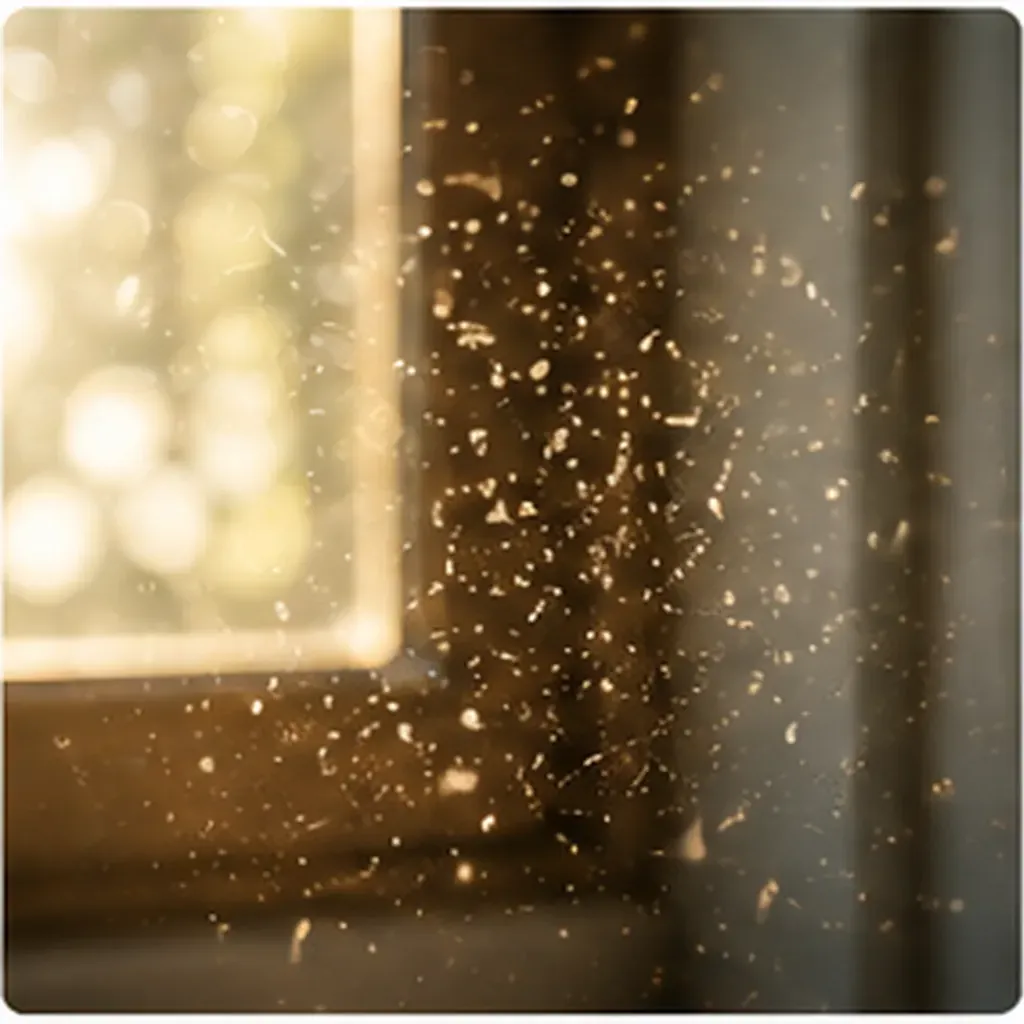 Illustration of dust float in sunlight for the question "Why does dust float in sunlight?"