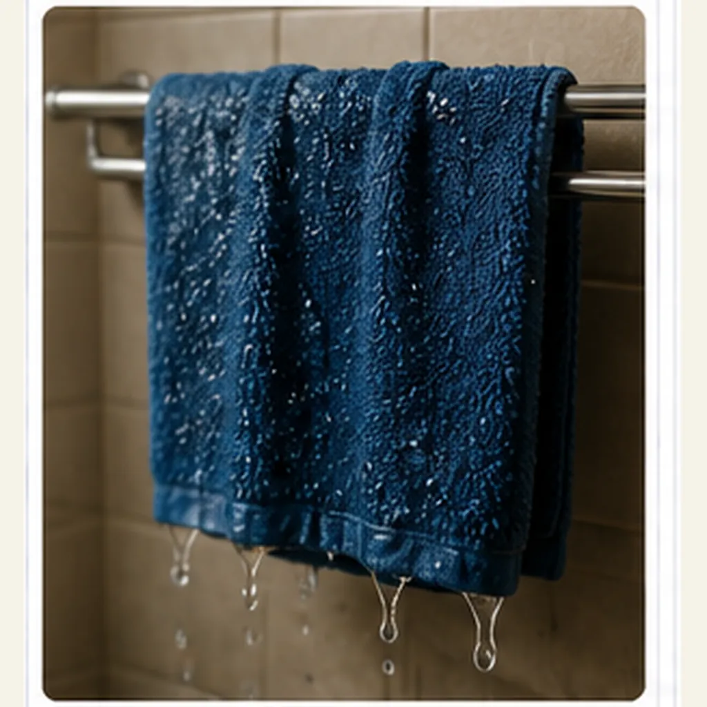 Illustration of a wet towel feel heavy for the question "Why does a wet towel feel heavy?"