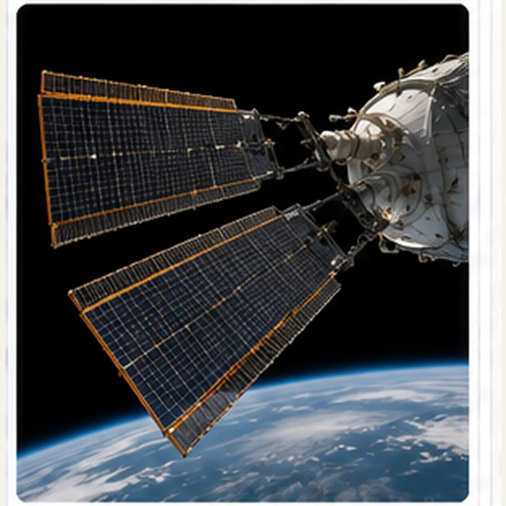 Illustration of spacecraft unfold giant solar panels for the question "How do spacecraft unfold giant solar panels?"