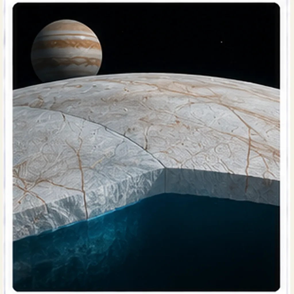 Illustration of scientists know a moon has an ocean under ice for the question "How do scientists know a moon has an ocean under ice?"