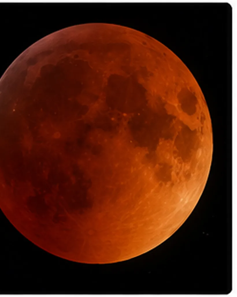 Illustration of a lunar eclipse turn the moon red for the question "Why does a lunar eclipse turn the Moon red?"