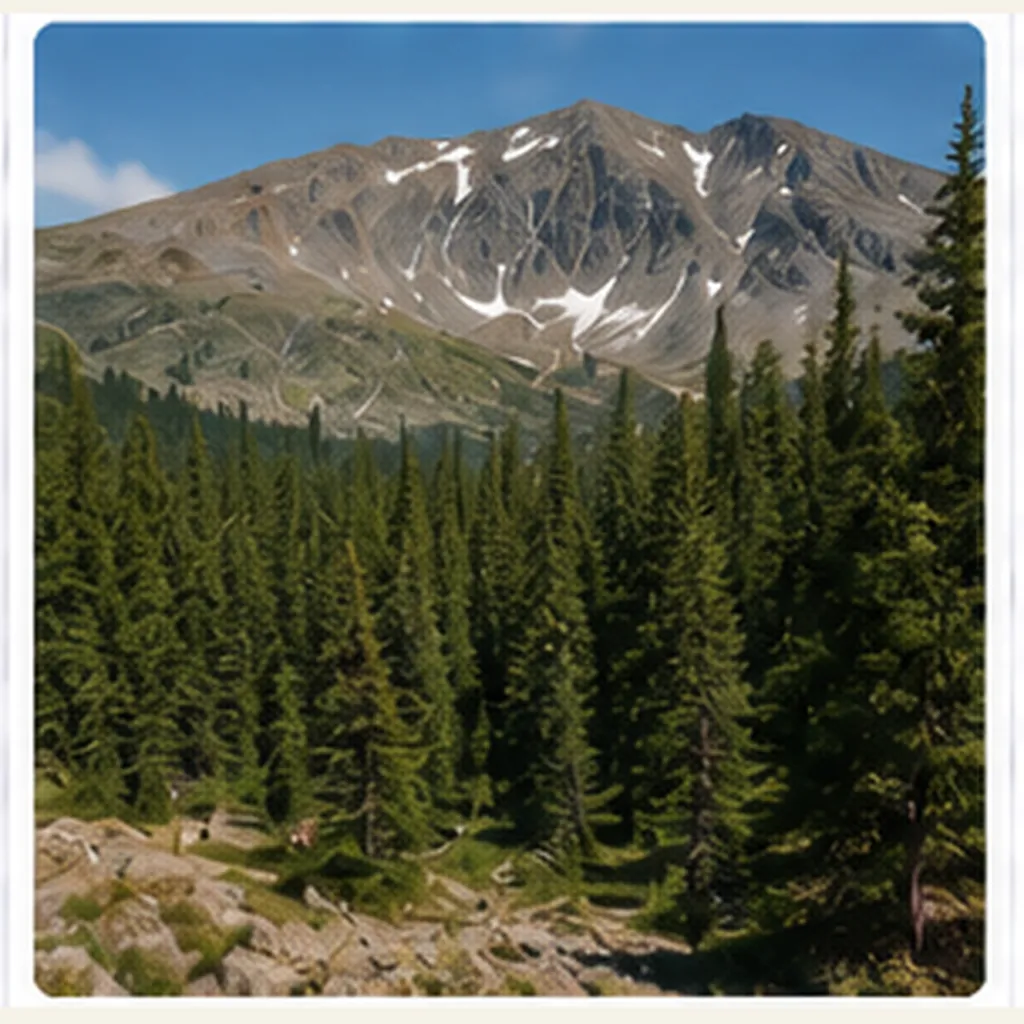Illustration of mountains have tree lines for the question "Why do mountains have tree lines?"