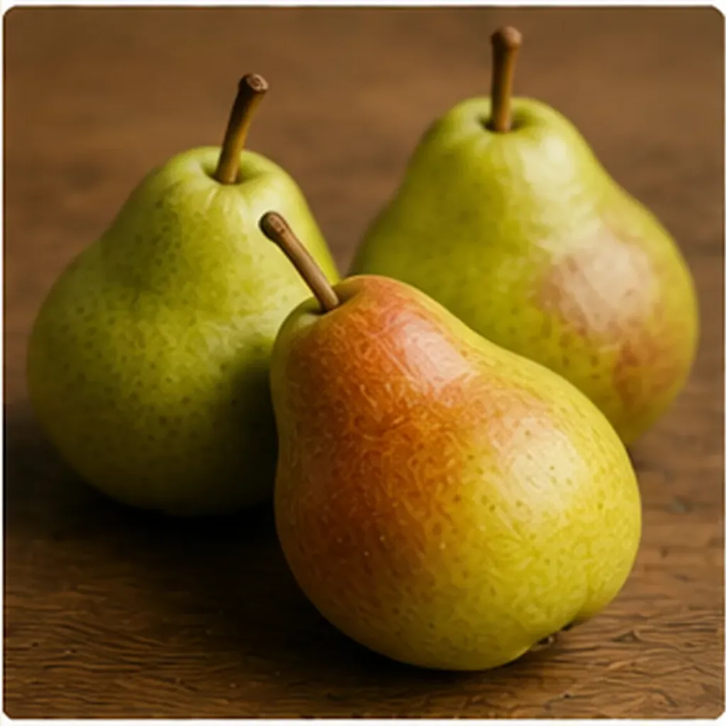 Illustration of pears ripen after picking for the question "Why do pears ripen after picking?"