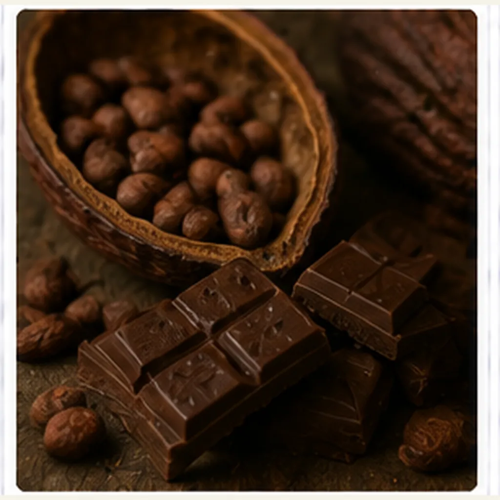 Illustration of cocoa become chocolate flavour for the question "How does cocoa become chocolate flavour?"