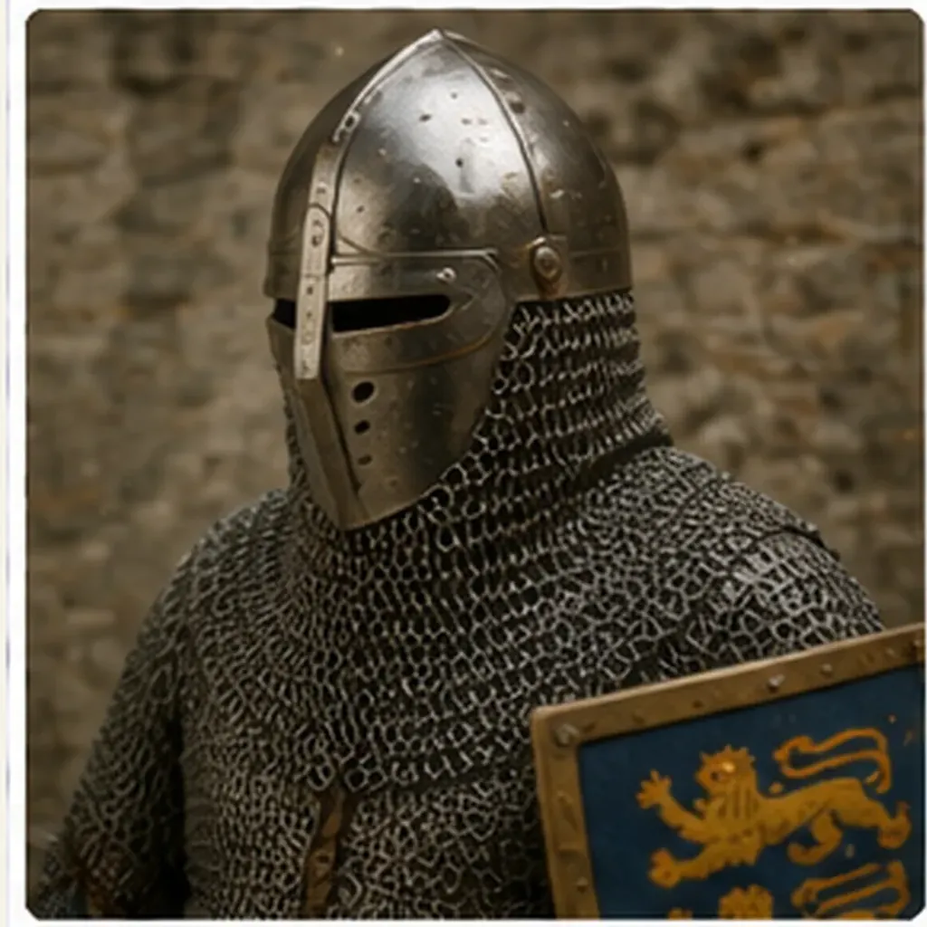 Illustration of knights wear chain mail for the question "Why did knights wear chain mail?"