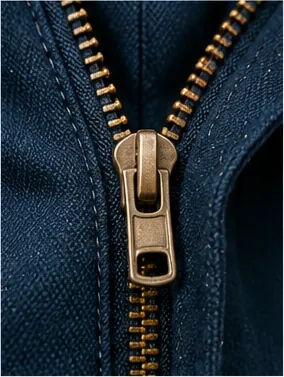Illustration of a zipper hold two sides together for the question "How does a zipper hold two sides together?"