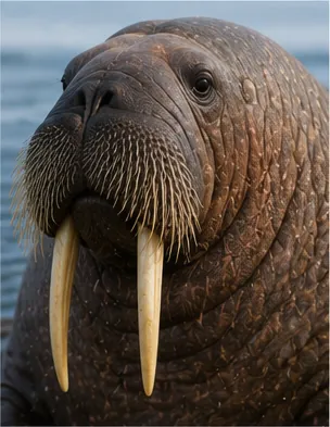 Illustration of walruses have such long whiskers for the question "Why do walruses have such long whiskers?"