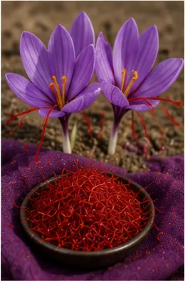 Illustration of saffron so expensive for the question "Why is saffron so expensive?"