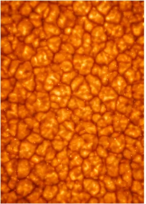 Illustration of the sun's surface look covered in tiny cells for the question "Why does the Sun's surface look covered in tiny cells?"