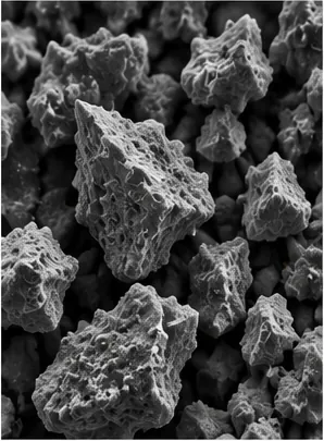 Illustration of moon dust so sharp and clingy for the question "Why is Moon dust so sharp and clingy?"