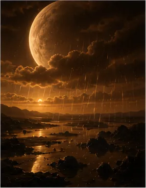 Illustration of it rain on titan when the rain is not water for the question "How can it rain on Titan when the rain is not water?"