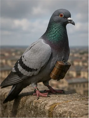 Illustration of carrier pigeons know where to deliver messages for the question "How did carrier pigeons know where to deliver messages?"