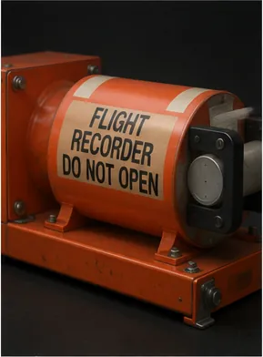 Illustration of aircraft black boxes survive violent crashes for the question "How do aircraft black boxes survive violent crashes?"