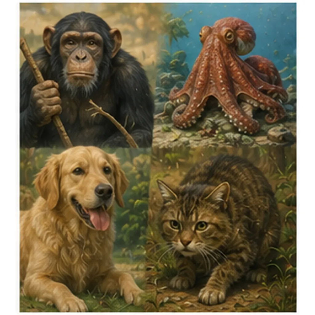 Illustration of animals have different personalities for the question "Why do animals have different personalities?"