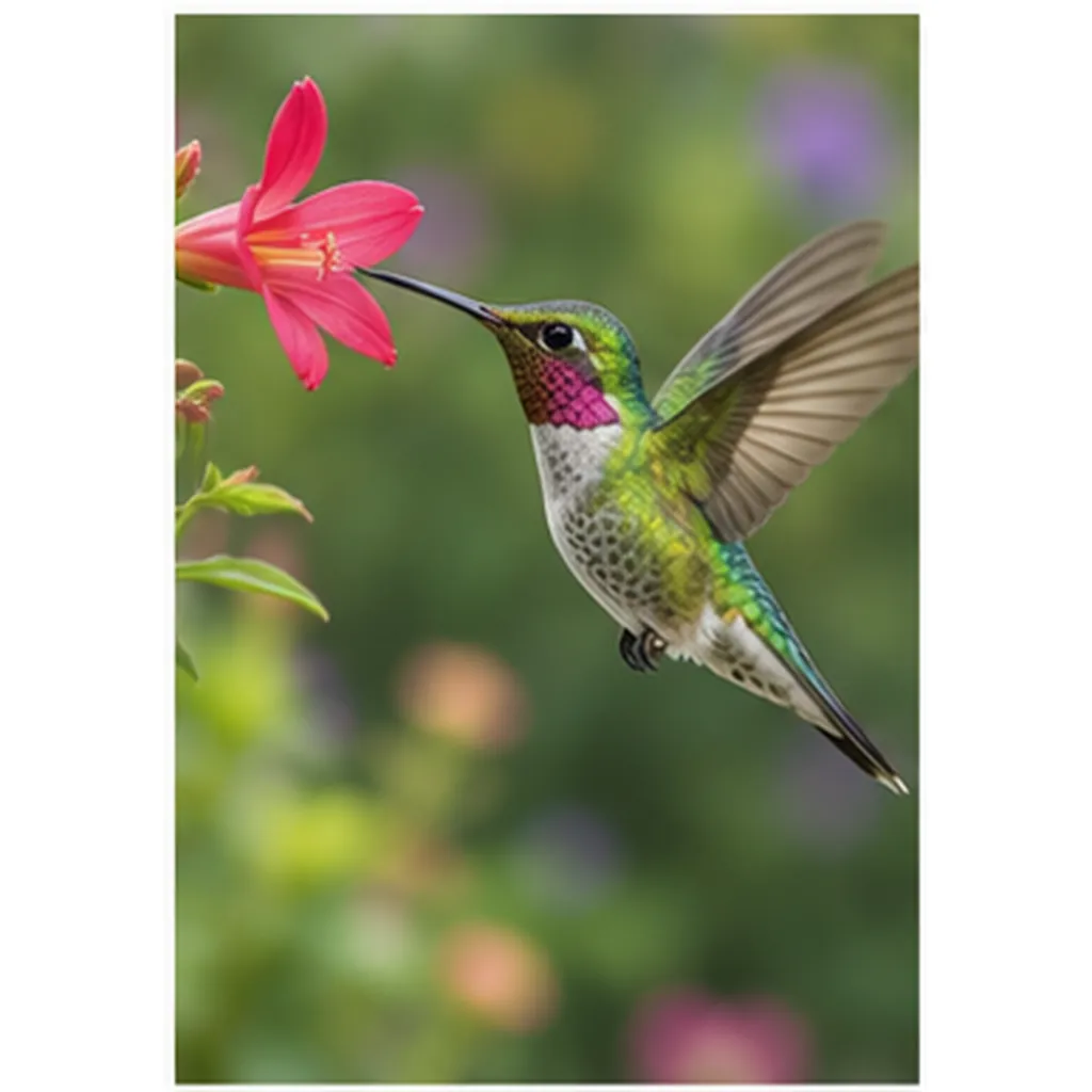 Illustration of hummingbirds fly backwards for the question "How do hummingbirds fly backwards?"