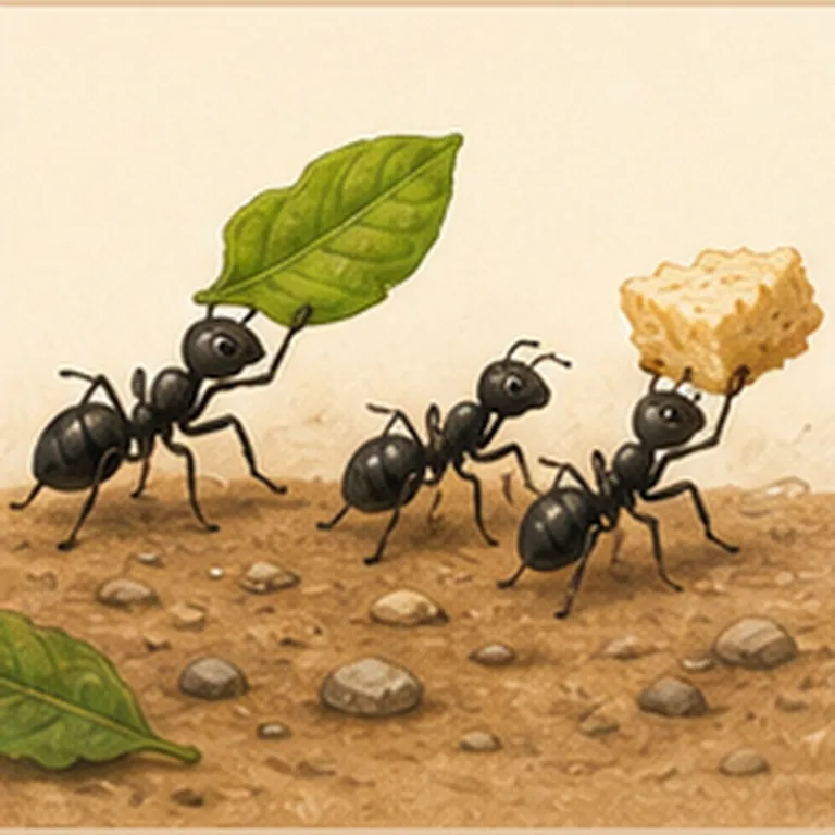 Illustration of ants eat for the question "What do ants eat?"