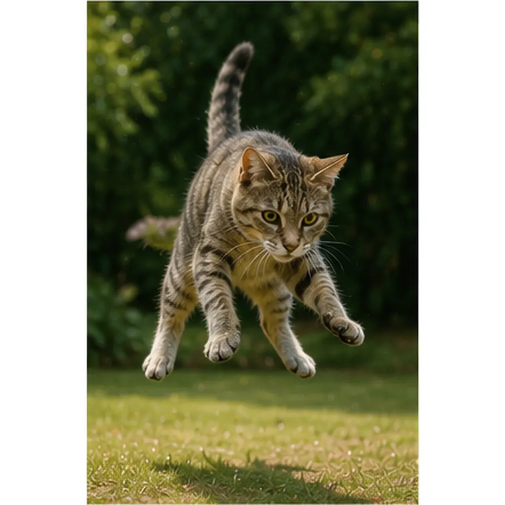 Illustration of cats turn to land on their feet for the question "How do cats turn to land on their feet?"