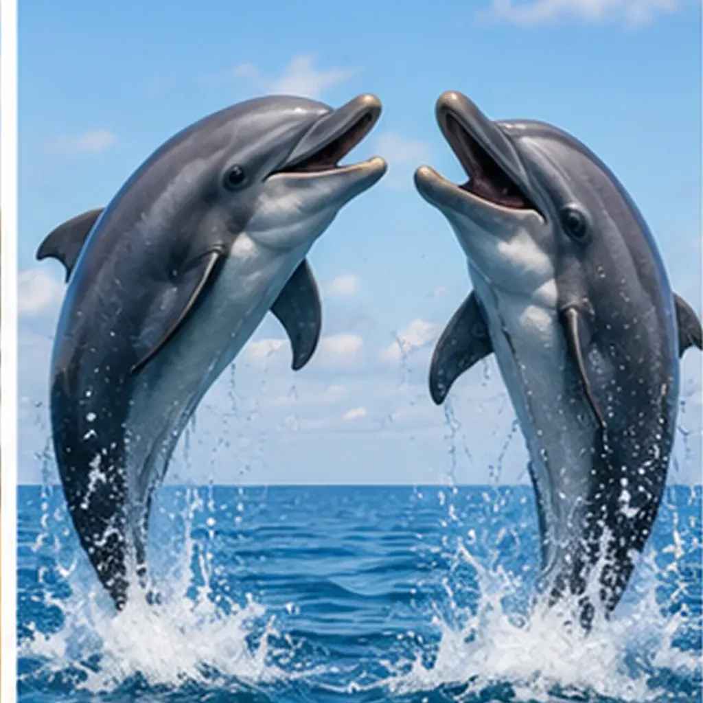 Illustration of dolphins talk to each other for the question "How do dolphins talk to each other?"