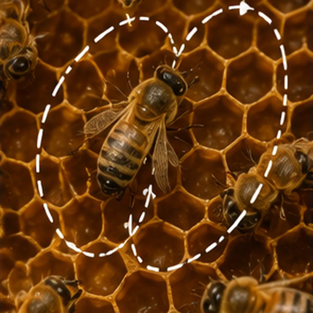 Illustration of bees tell other bees where flowers are for the question "How do bees tell other bees where flowers are?"