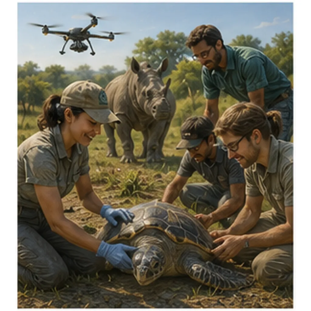 Illustration of scientists protect endangered animals for the question "How do scientists protect endangered animals?"