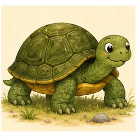 Illustration of turtles carry their shells for the question "How do turtles carry their shells?"