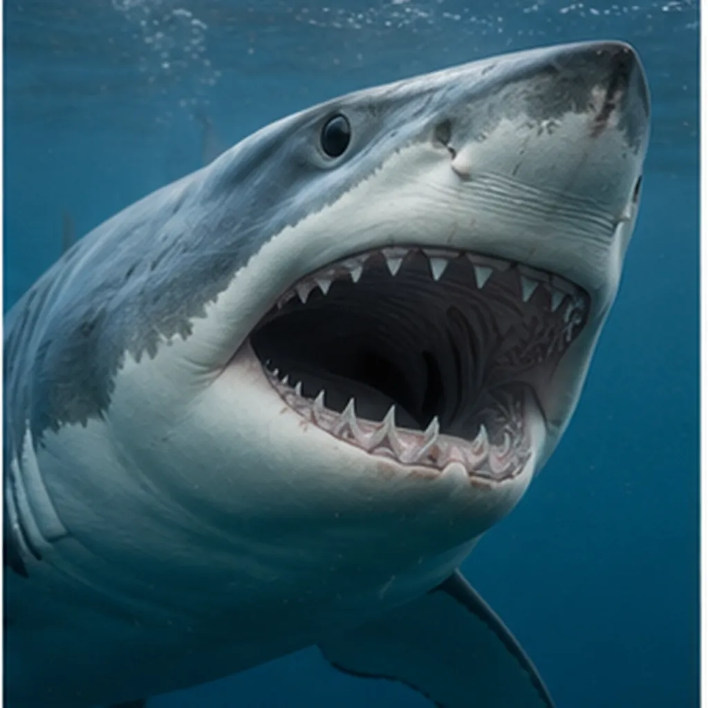 Illustration of sharks have so many rows of teeth for the question "Why do sharks have so many rows of teeth?"
