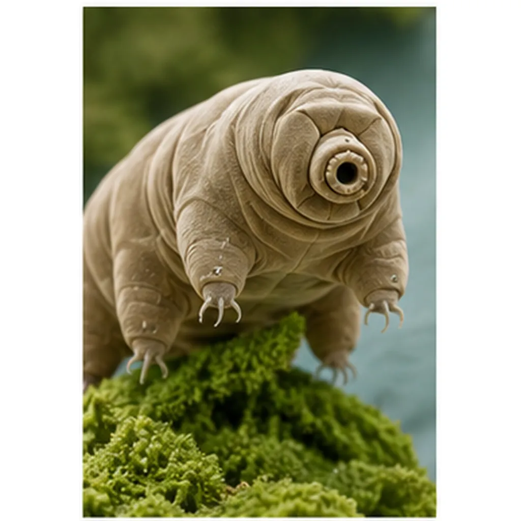 Illustration of tardigrades survive almost anywhere for the question "Why do tardigrades survive almost anywhere?"