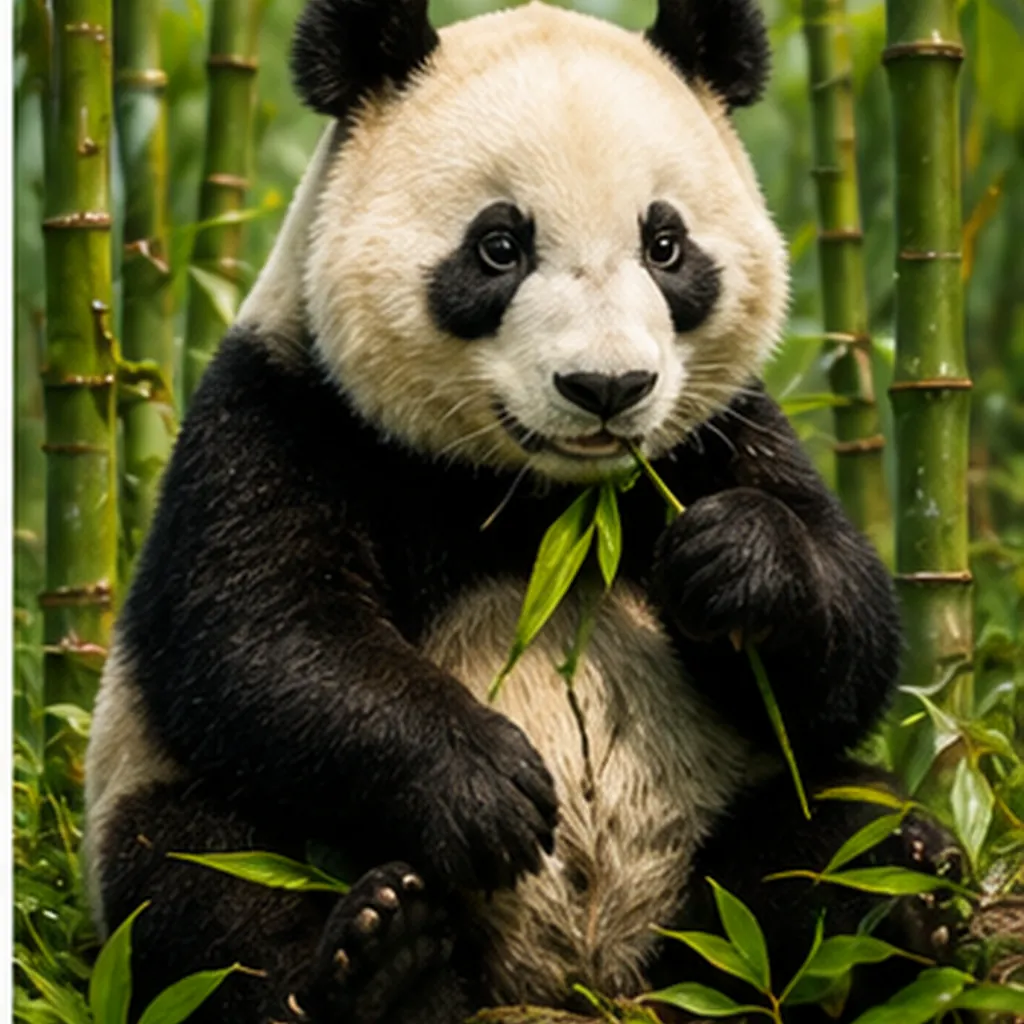 Illustration of pandas eat for the question "What do pandas eat?"