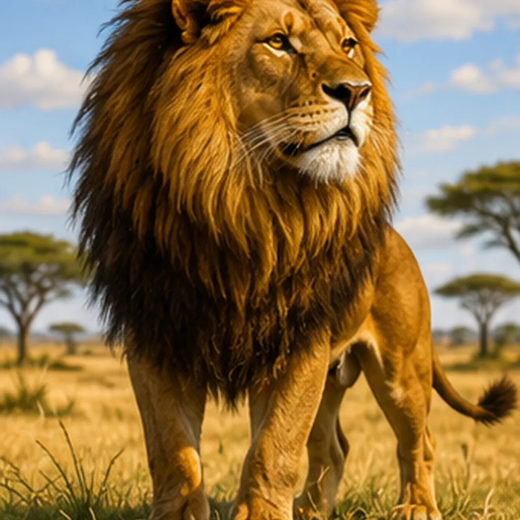 Illustration of lions have manes for the question "Why do lions have manes?"