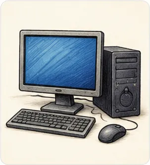 Illustration of computers learn for the question "How do computers learn?"