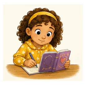 Illustration of people keep diaries for the question "Why do people keep diaries?"