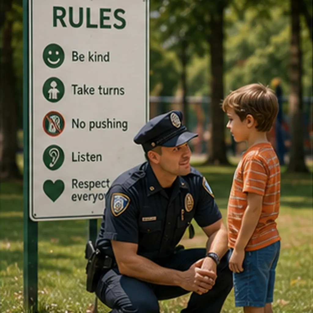 Illustration of rules apply to everyone, even grown-ups for the question "Why do rules apply to everyone, even grown-ups?"