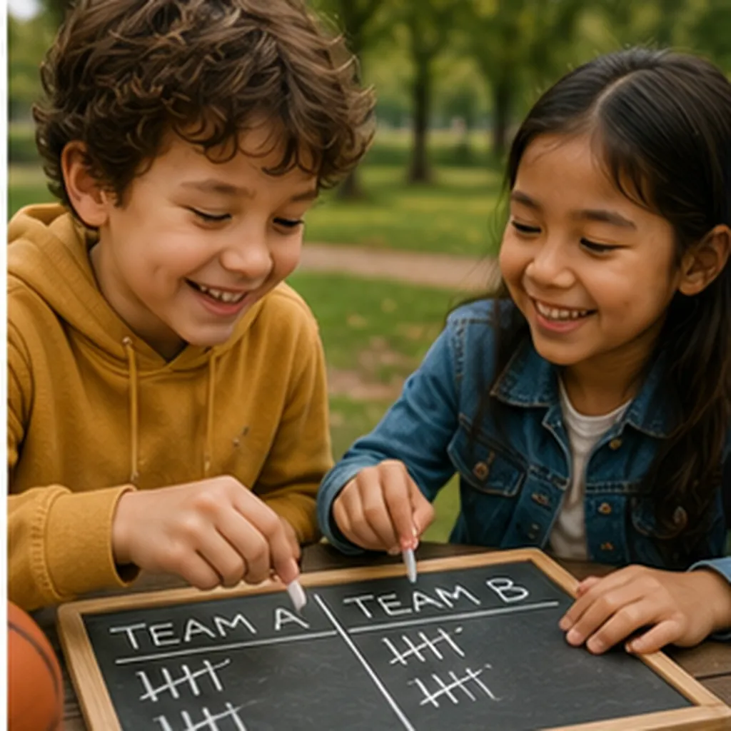 Illustration of people like keeping score, even in games just for fun for the question "Why do people like keeping score, even in games just for fun?"