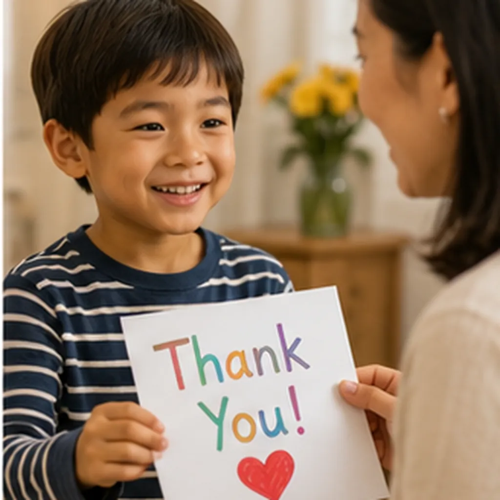 Illustration of we say thank you for the question "Why do we say thank you?"