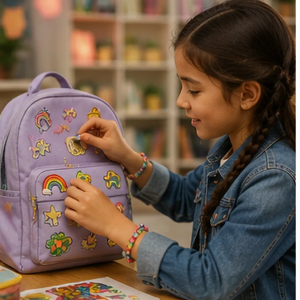 Illustration of people like decorating their rooms or bags to show who they are for the question "Why do people like decorating their rooms or bags to show who they are?"
