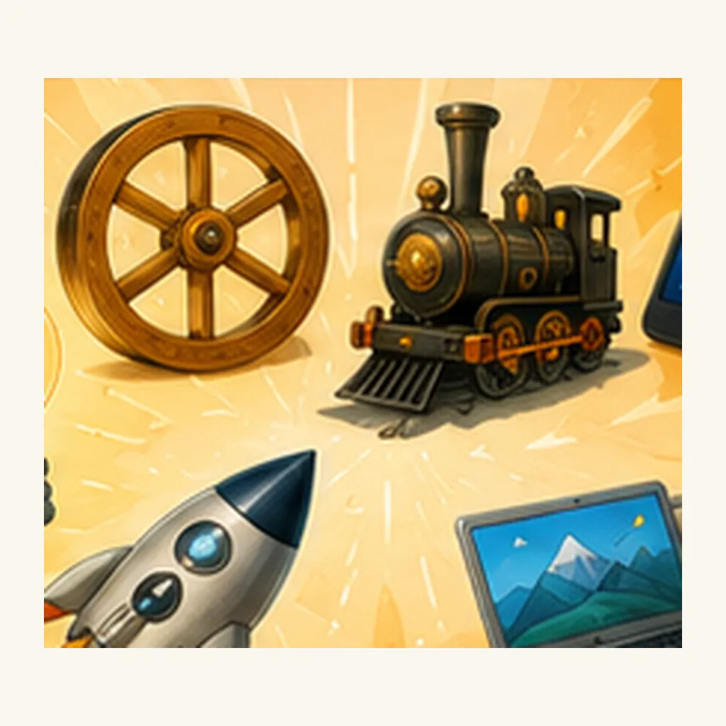 Illustration of which invention changed the world the most for the question "Which invention changed the world the most?"